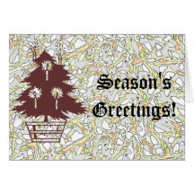 Christmas Tree Texture Greeting Card