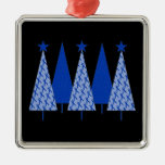 Christmas Trees - Blue Ribbon Colon Cancer Ornament