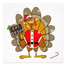 Christmas Turkey Custom Announcements