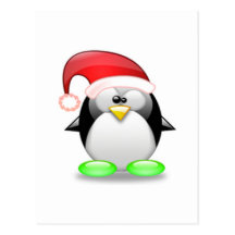 Christmas Tux Post Cards