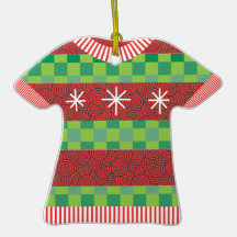Christmas Ugly Sweater Custom Text Ornament
