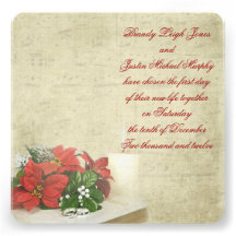 Christmas Wedding Invite