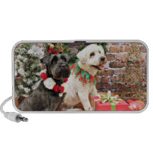 Christmas - Wheaten Skipper - Schnauzer X  Bentley Mp3 Speakers