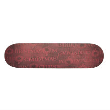 Christmas wrap skateboard