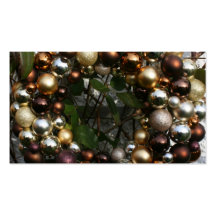 Christmas wreath business card template