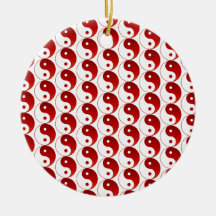 Christmas  Yin & Yang Pattern Christmas Ornaments