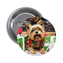 Christmas - Yorkie - Sunny Buttons