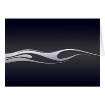 Chrome Flames Greeting Cards
