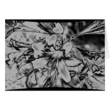 Chrome Lily BBoarder Greeting Card