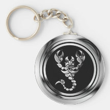CHROME SCOPRION KEYCHAINS
