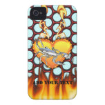 Chrome Scorpion 1 with Candy Apple Honeycomb iPhone 4 Case
