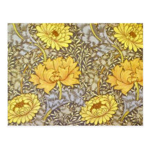 chrysanthemum by William Morris Post Card