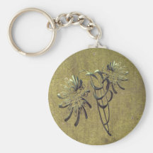 Chrysanthemums Key Chain