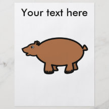 Chubby brown bear flyer