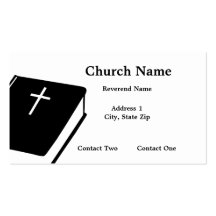 Church Bible Business Cards