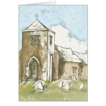 Church in the Country Greeting Card