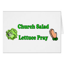Church Salad, Lettuce Pray Cards