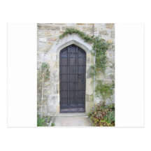 Church Village Door Postcard