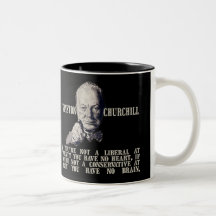 Churchill on Conservatives and Liberals Mug