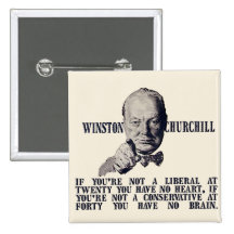 Churchill on Conservatives and Liberals Pins