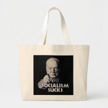 Churchill Quote: Socialism Sucks! Bag