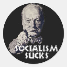 Churchill Quote: Socialism Sucks! Stickers