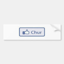 CHURR BUMPER STICKER