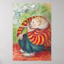 Cigarette Smoker Poster