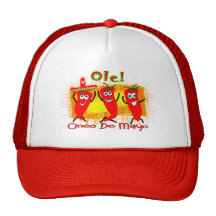 Cinco de Mayo 3 Dancing Chilli Peppers-Adorable Hats