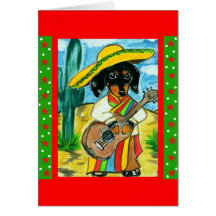 Cinco de Mayo Dachshund Card