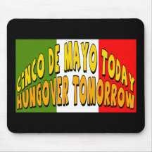 Cinco de Mayo Hungover T-shirts and Gifts Mouse Mat