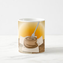 Cinnamon roll coffee mug