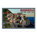 Cinque Terre - The Town of Manarola Postcard