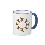 Circle of Chocolate Labs Coffee Mugs