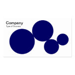 Circle Series - Dp Navy on White Business Card Templates