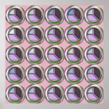 Circles and Cubes Poster