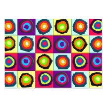 circles pattern business cards