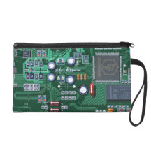 Circuit Board Bagettes Bag Wristlets
