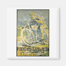Circuito Motociclistico-1924 - distressed Refrigerator Magnets