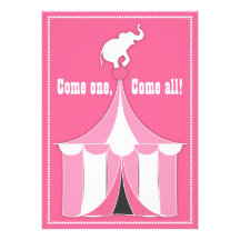 Carnival Birthday Party Invitations on Circus Theme Invitation Templates  206 Circus Theme Invitations