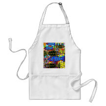 Citrine Coral Fish Apron