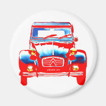 Citroen 2CV 2 Refrigerator Magnets