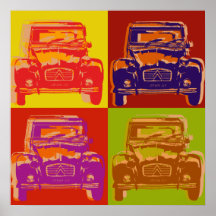 Citroen 2cv poster
