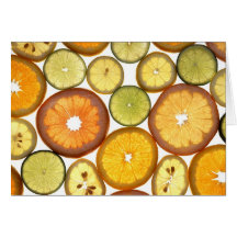 citrus blank greeting card