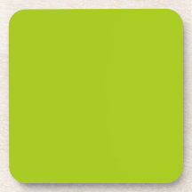 Citrus Green Cork Coaster