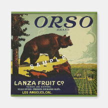 Citrus Label Magnet