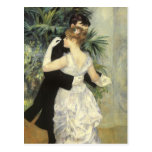 City Dance by Renoir, Vintage Impressionism Art Postcards