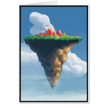 City in the Clouds Greeting Cards