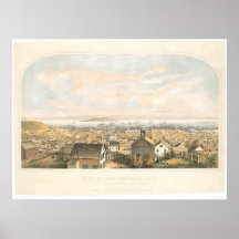 City of San Francisco, CA. 1852 (1065A) Print