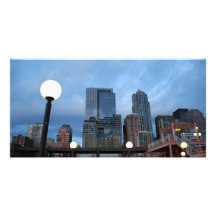 CityscapeEvening041609 Personalized Photo Card